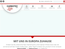 Tablet Screenshot of carbotec.de